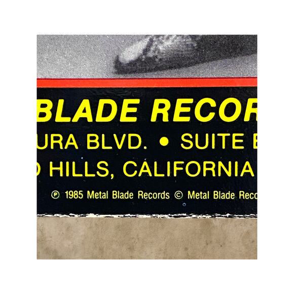 Mark Edwards – Code of Honor LP (1985 Metal Blade) Early US Press VG+ - Picture 10 of 10